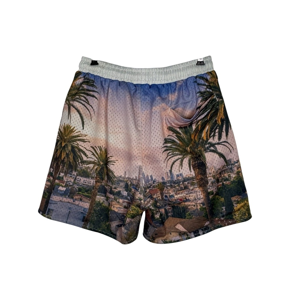 Men's Medium Young LA After Party Mesh Shorts "City of Angels" - Picture 2 of 4